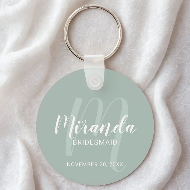 Modern Script Personalised Bridesmaid Key Ring (Creator Uploaded)
