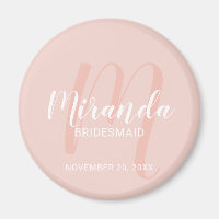 Modern Script Personalised Bridesmaid