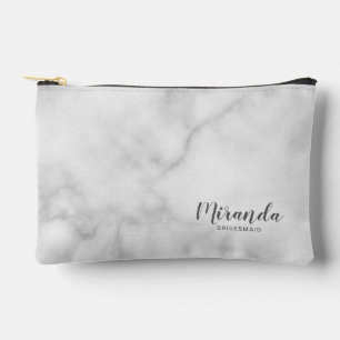 Modern Script Personalised Bridesmaid Name Accessory Pouch