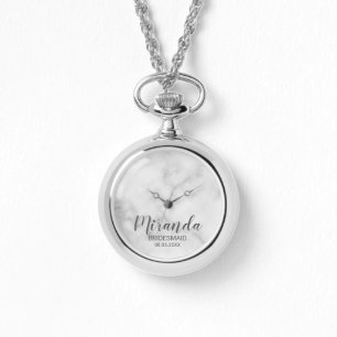 Modern Script Personalised Bridesmaid Watch