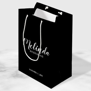 Modern Script Personalised Bridesmaids Medium Gift Bag