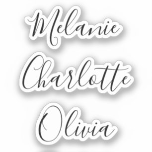 Modern Script Personalised Bridesmaid's Name