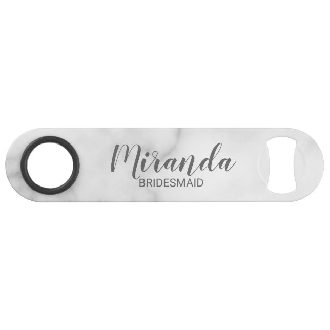 Modern Script Personalised Bridesmiad (Front (Horizontal))