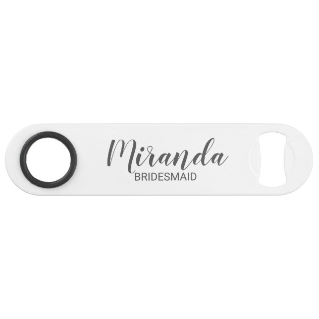 Modern Script Personalised Bridesmiad (Front (Horizontal))