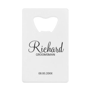 Modern Script Personalised Groomsman