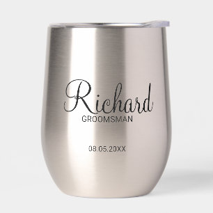 Modern Script Personalised Groomsman