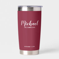 Modern Script Personalised Groomsmen