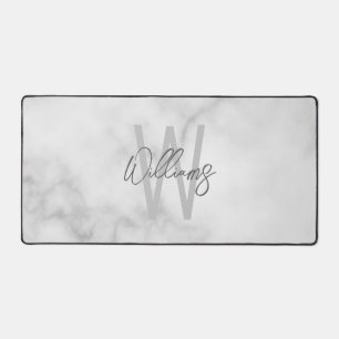 Modern Script Personalised Monogram and Name Desk Mat
