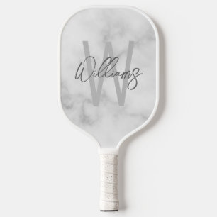 Modern Script Personalised Monogram and Name Pickleball Paddle