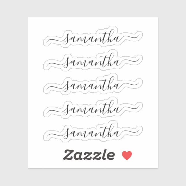 Modern Script Personalised Name (Sheet)