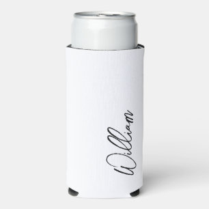 Modern Script Personalised Name Can Cooler