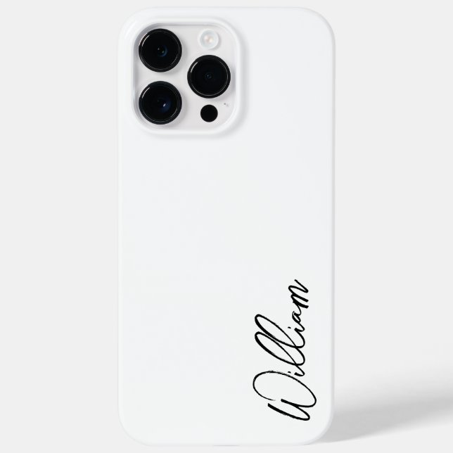 Modern Script Personalised Name Case-Mate iPhone Case (Back)