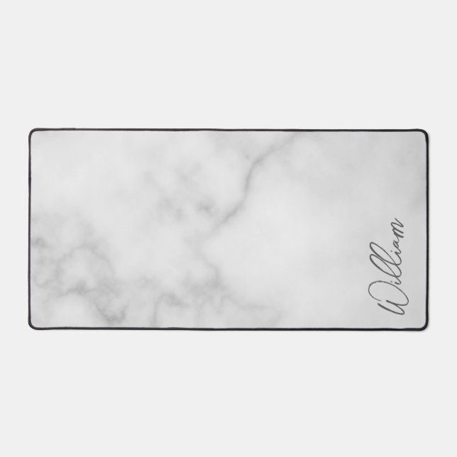 Modern Script Personalised Name Desk Mat (Front)