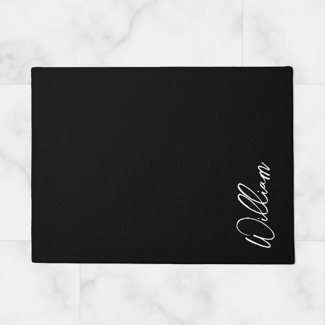Modern Script Personalised Name Doormat (Creator Uploaded)