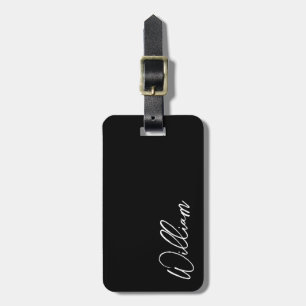Modern Script Personalised Name Luggage Tag