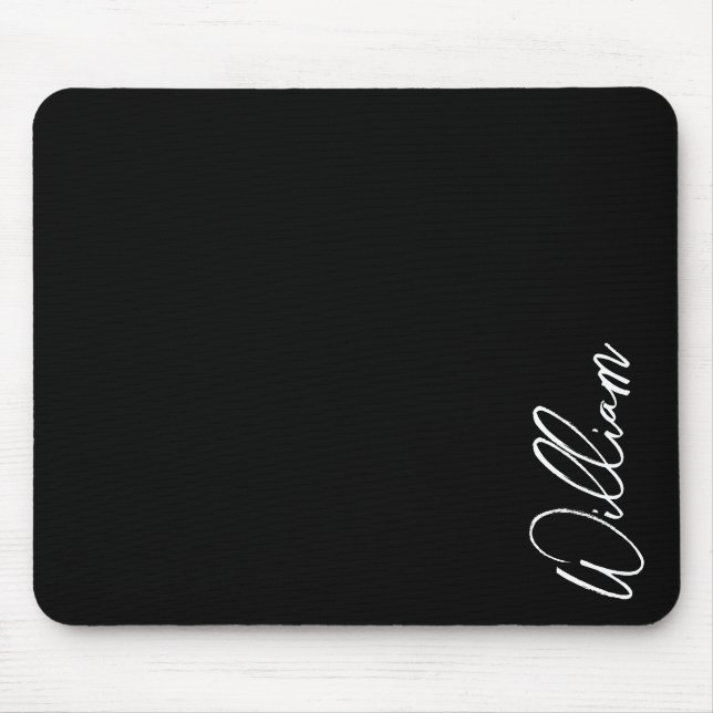 Modern Script Personalised Name Mouse Pad (Front)