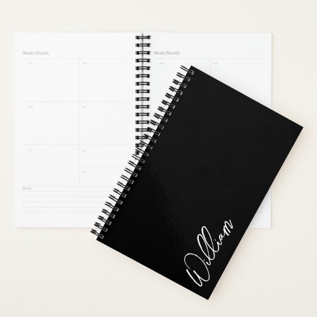Modern Script Personalised Name Planner (Display)