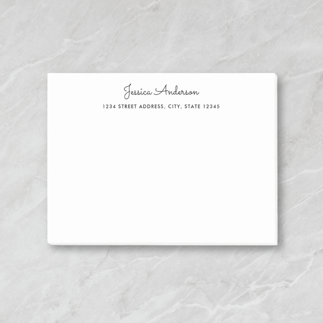 Modern Script Personalised Name Post-it Notes (Creator Uploaded)