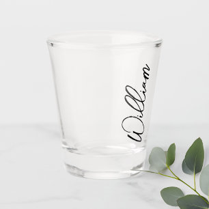 Modern Script Personalised Name Shot Glass