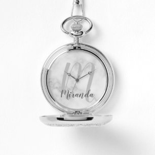 Modern Script Personalised Name Watch