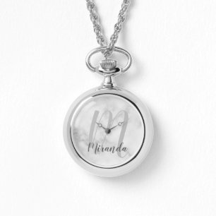 Modern Script Personalised Name Watch