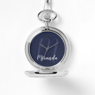 Modern Script Personalised Name Watch