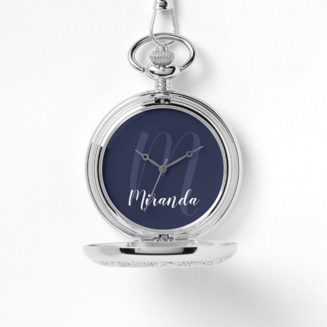 Modern Script Personalised Name Watch (Front)