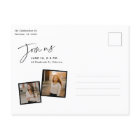 Modern Script Photo Collage Graduation Invitation