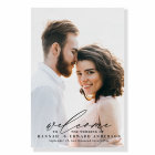Modern script photo welcome to the wedding foam b