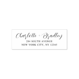 Modern Script Professional Personal Return Address Self-inking Stamp