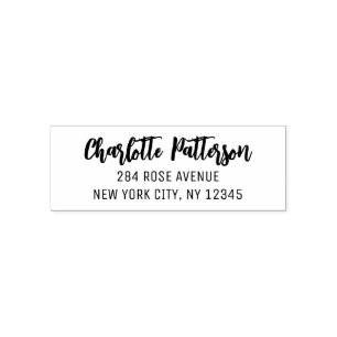 Modern Script Professional Personal Return Address Self-inking Stamp