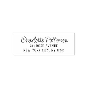 Modern Script Professional Personal Return Address Self-inking Stamp