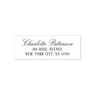 Modern Script Professional Personal Return Address Self-inking Stamp