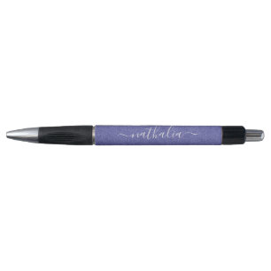 Modern Script Purple Foil Monogram