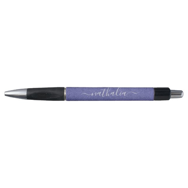 Modern Script Purple Foil Monogram (Front)