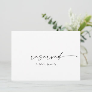 Modern Script Reserved Sign