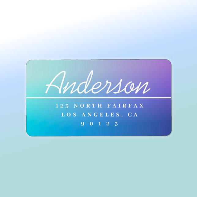 Modern Script Return Address Label (Creator Uploaded)