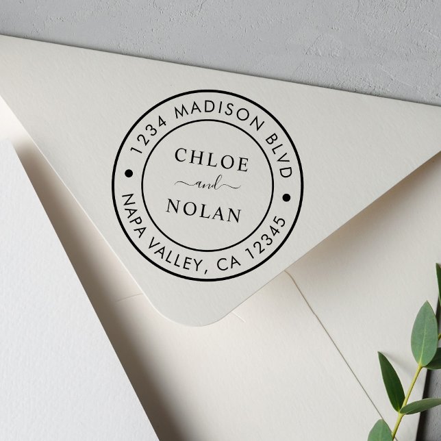 Modern Script Return Address Rubber Stamp (Creator Uploaded)