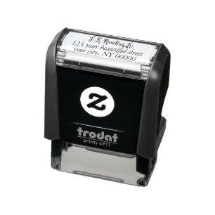 Modern Script Return Address Self-inking Stamp