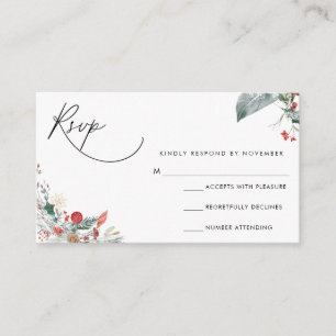 Modern Script RSVP Card