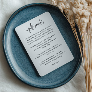 Modern Script RSVP Deadline Reminder Card