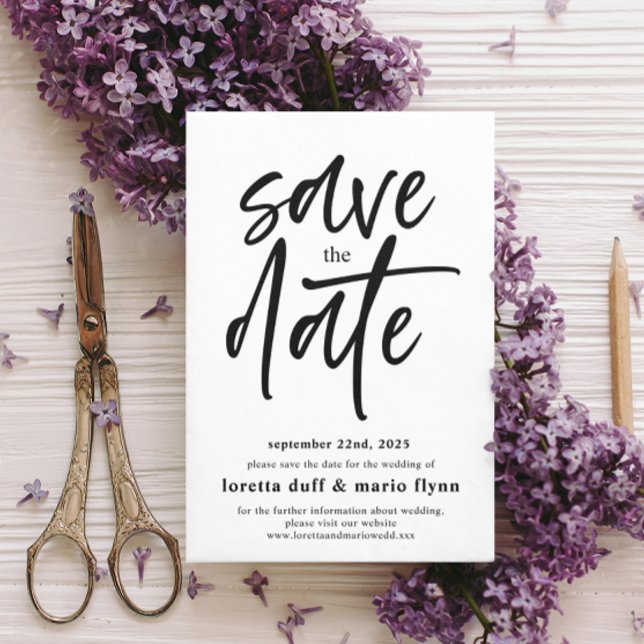 Modern Script Save the date Invitation (Creator Uploaded)