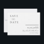 Modern Script Save the Date, Photo on the back Date<br><div class="desc">Modern Script  Save the Date</div>