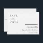 Modern Script Save the Date, Photo on the back Save The Date<br><div class="desc">Modern Script  Save the Date</div>