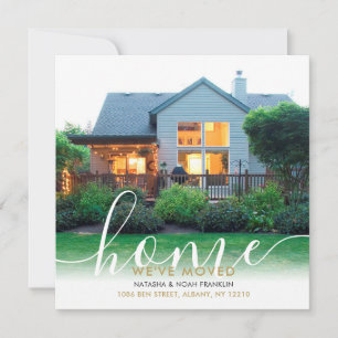 Modern Script Script New Home Photo Announcement