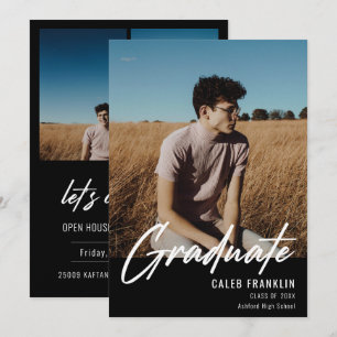 Modern Script Senior Class Photo Graduation