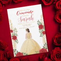 Modern Script Stylish Chic Gold Floral Birthday 