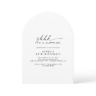 Modern Script Surprise Party Invitation