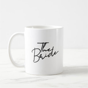 Modern script the bride T-Shirt Coffee Mug