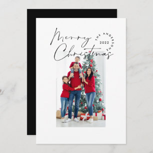 Modern script typography 1 photo Christmas Holiday